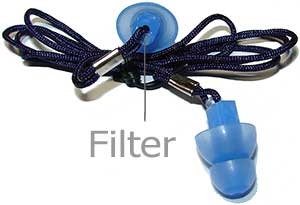 FILTERED S PLUG (20dB) with lanyard